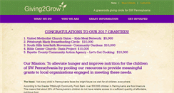 Desktop Screenshot of giving2grow.org