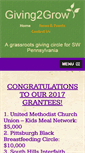 Mobile Screenshot of giving2grow.org